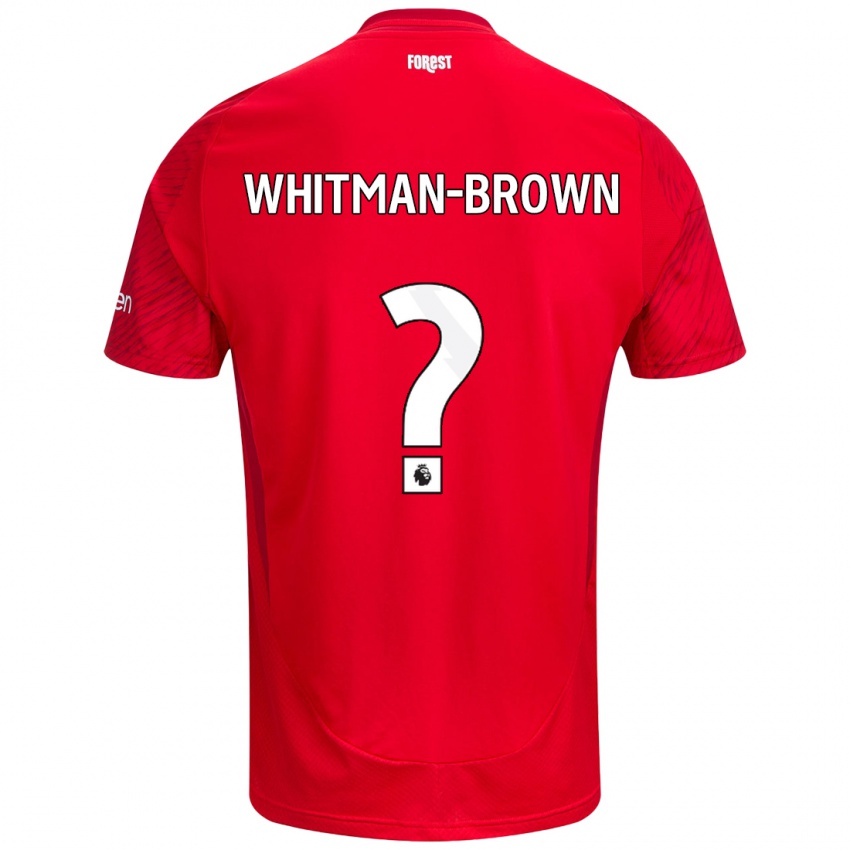 Niño Camiseta Chae Whitman-Brown #0 Rojo Blanco 1ª Equipación 2024/25 La Camisa