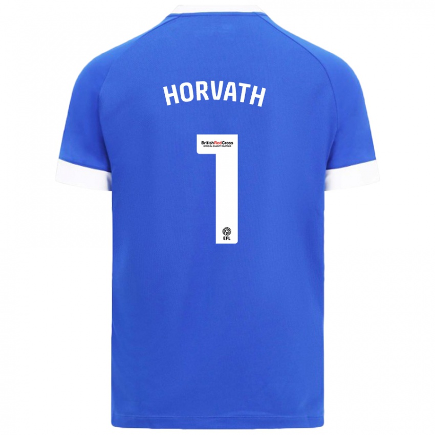 Niño Camiseta Ethan Horvath #1 Azul Cielo 1ª Equipación 2024/25 La Camisa