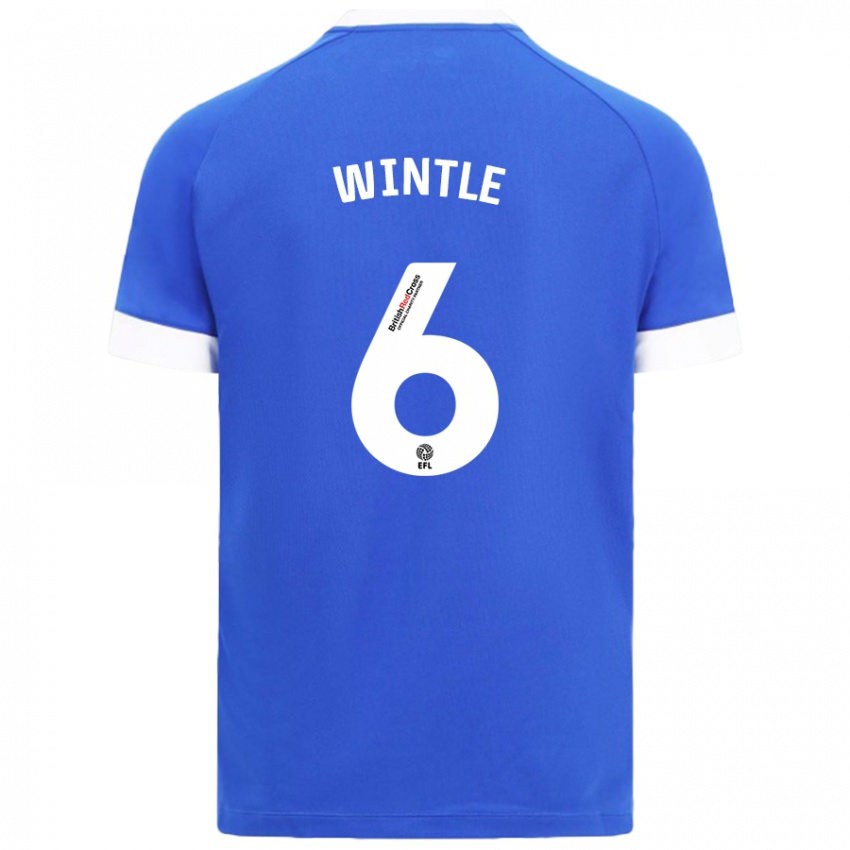 Niño Camiseta Ryan Wintle #6 Azul Cielo 1ª Equipación 2024/25 La Camisa