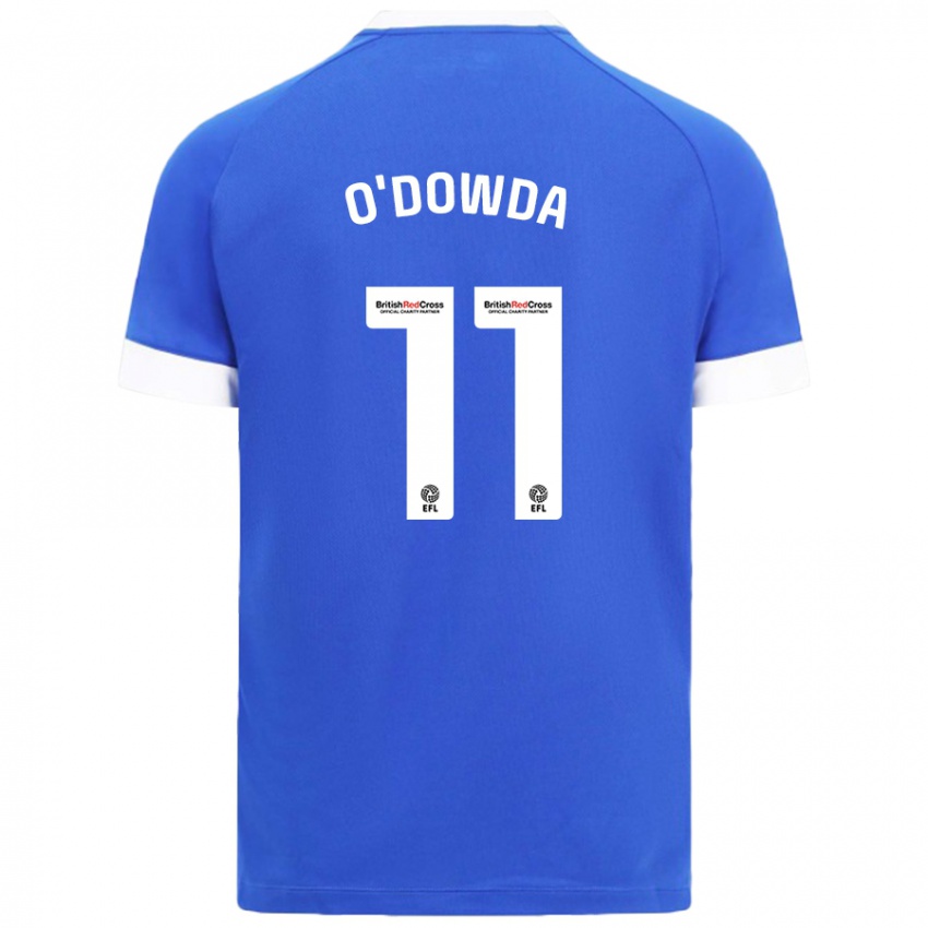 Niño Camiseta Callum O'dowda #11 Azul Cielo 1ª Equipación 2024/25 La Camisa