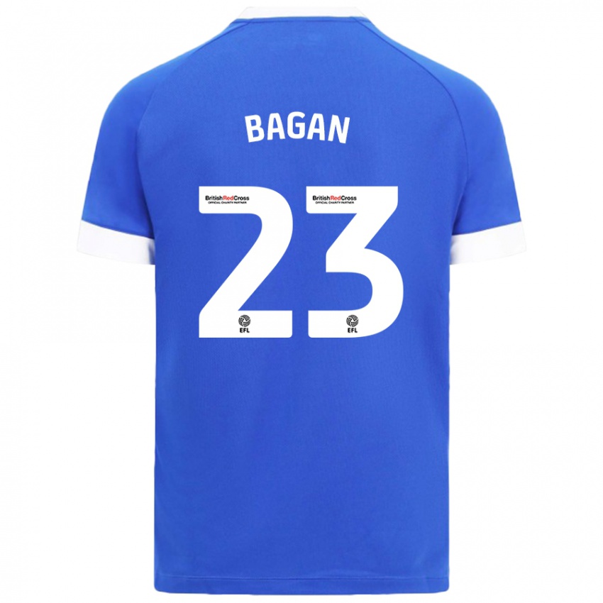 Niño Camiseta Joel Bagan #23 Azul Cielo 1ª Equipación 2024/25 La Camisa