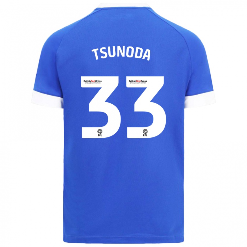 Niño Camiseta Ryotaro Tsunoda #33 Azul Cielo 1ª Equipación 2024/25 La Camisa