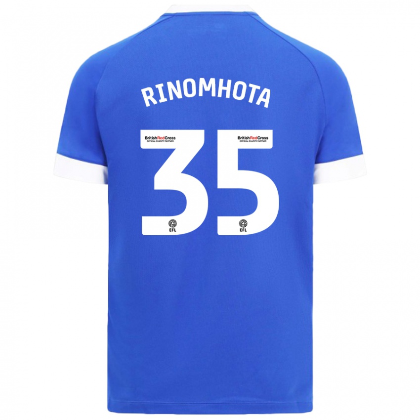 Niño Camiseta Andy Rinomhota #35 Azul Cielo 1ª Equipación 2024/25 La Camisa