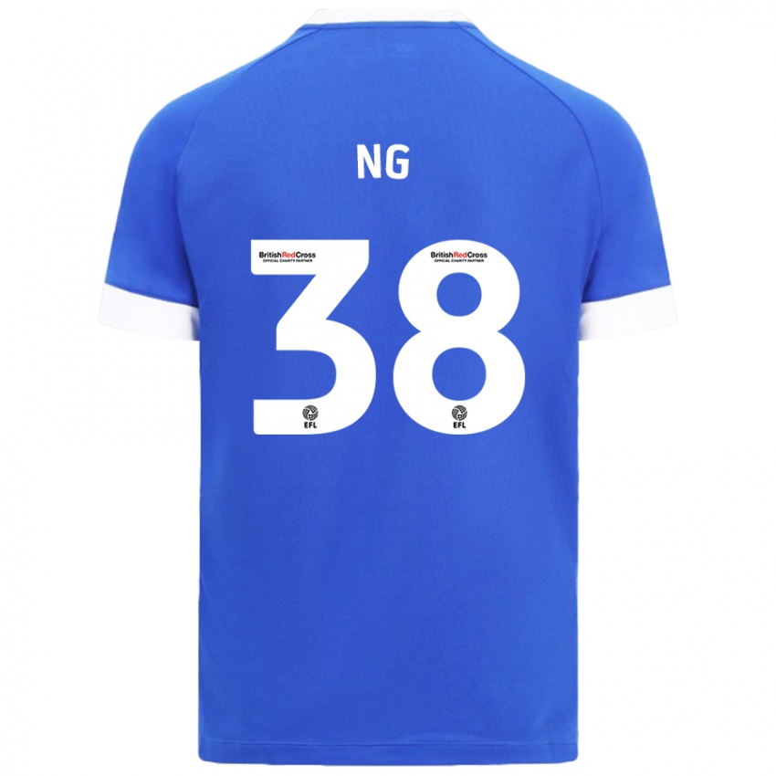 Niño Camiseta Perry Ng #38 Azul Cielo 1ª Equipación 2024/25 La Camisa