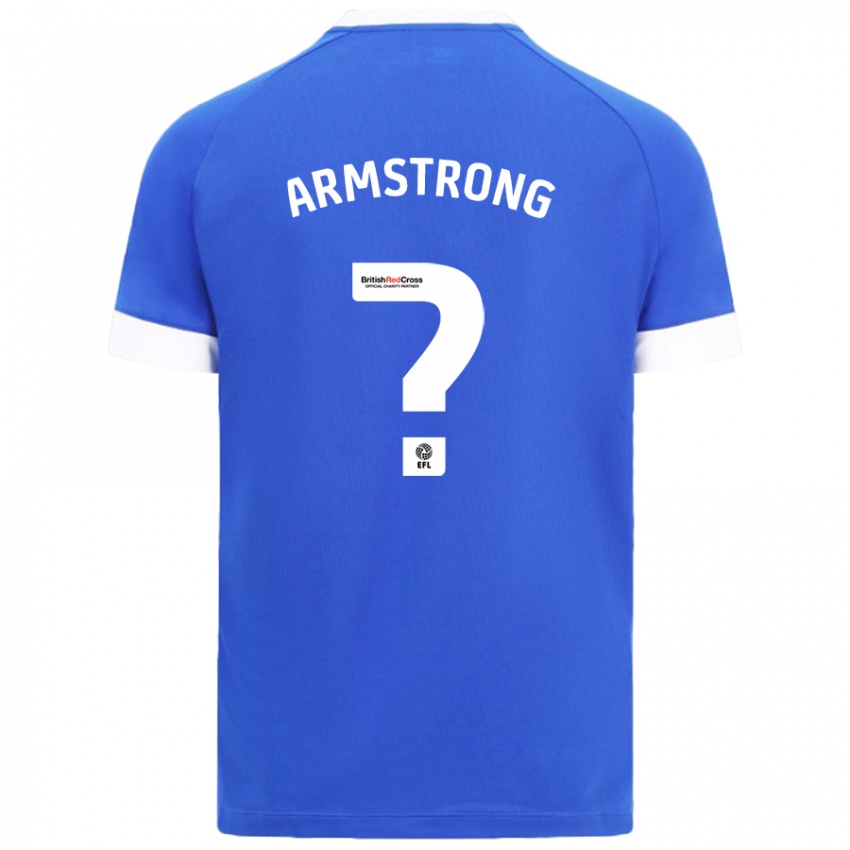 Niño Camiseta Luke Armstrong #0 Azul Cielo 1ª Equipación 2024/25 La Camisa