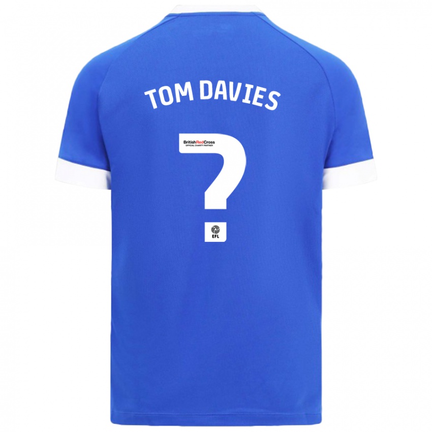 Niño Camiseta Tom Davies #0 Azul Cielo 1ª Equipación 2024/25 La Camisa