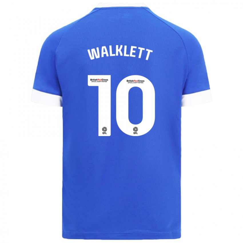 Niño Camiseta Kerry Walklett #10 Azul Cielo 1ª Equipación 2024/25 La Camisa