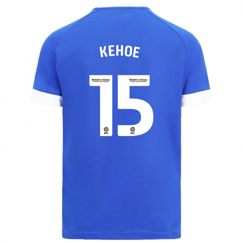 Niño Camiseta Molly Kehoe #15 Azul Cielo 1ª Equipación 2024/25 La Camisa