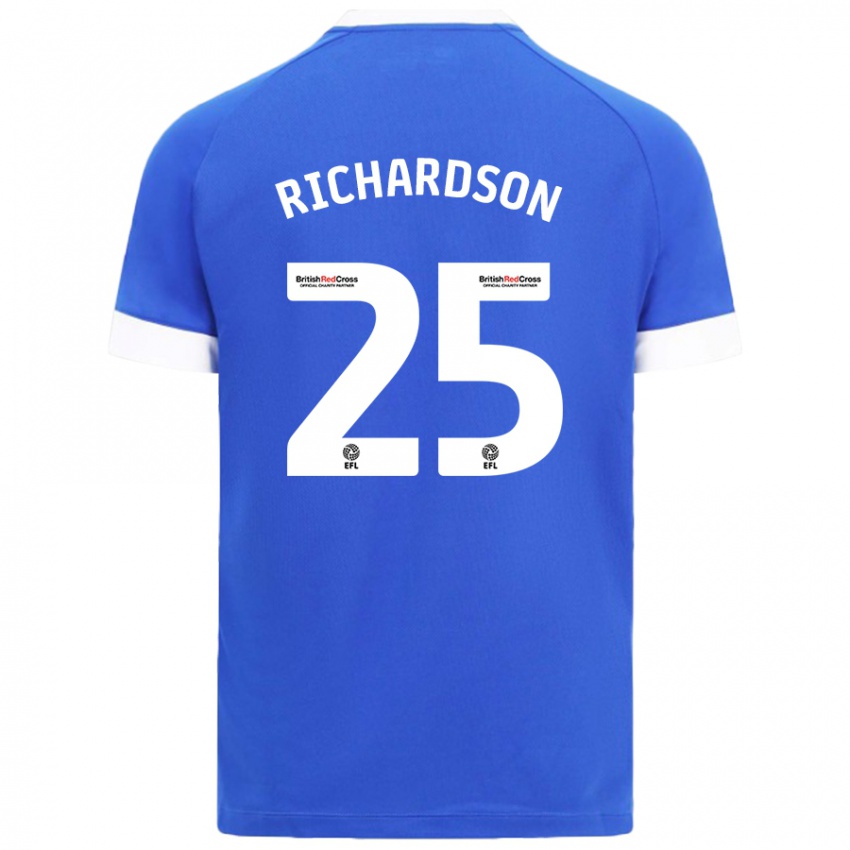 Niño Camiseta Tija Richardson #25 Azul Cielo 1ª Equipación 2024/25 La Camisa