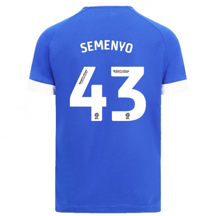 Niño Camiseta Jai Semenyo #43 Azul Cielo 1ª Equipación 2024/25 La Camisa