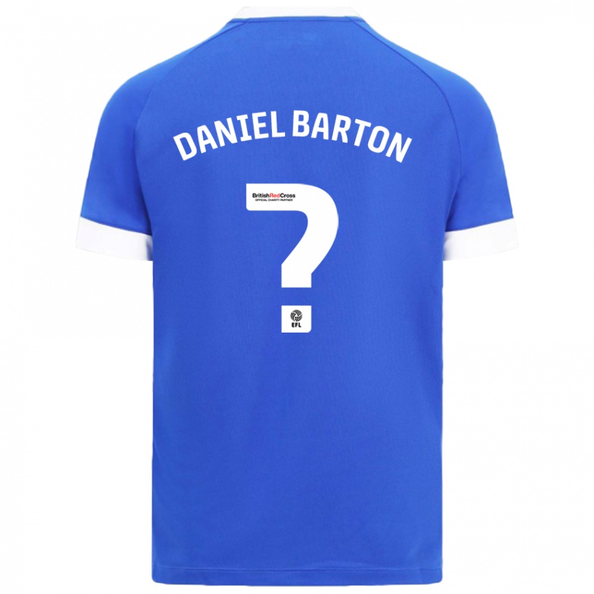 Niño Camiseta Daniel Barton #0 Azul Cielo 1ª Equipación 2024/25 La Camisa