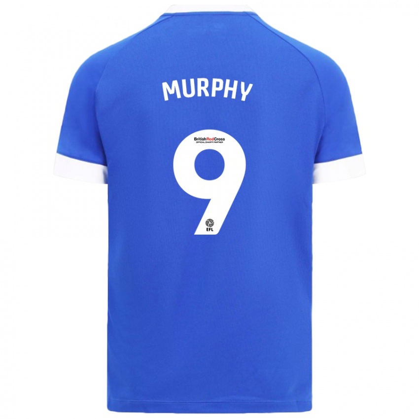 Niño Camiseta Alana Murphy #9 Azul Cielo 1ª Equipación 2024/25 La Camisa