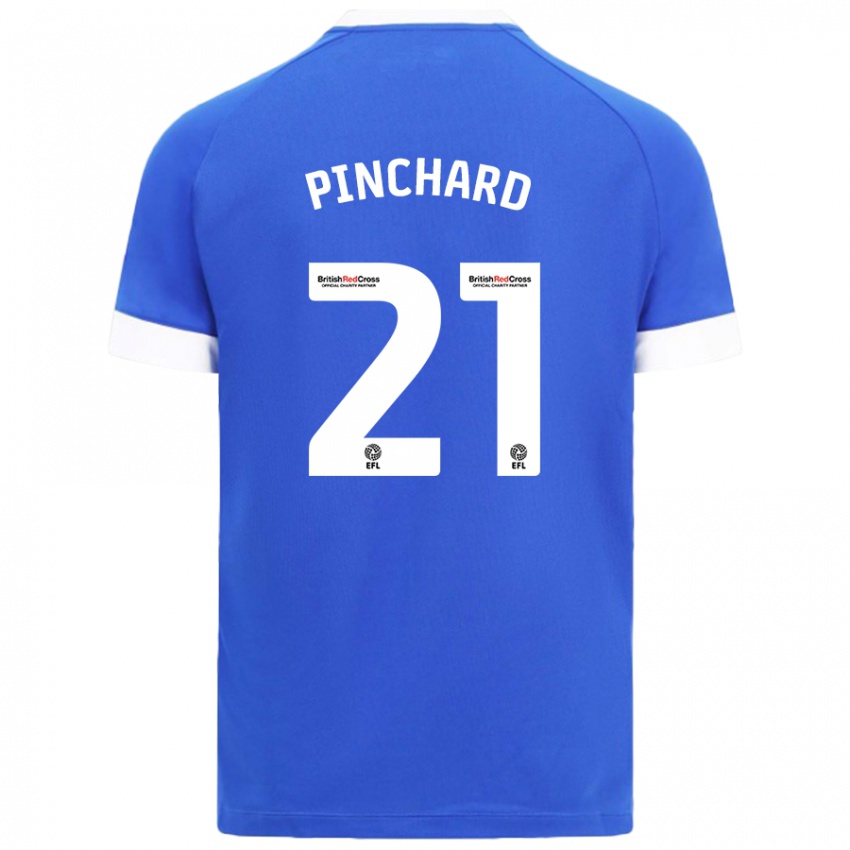 Niño Camiseta Cerys Pinchard #21 Azul Cielo 1ª Equipación 2024/25 La Camisa