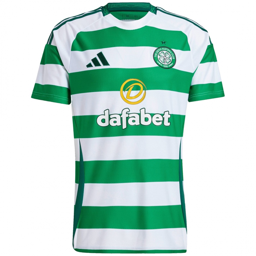 Niño Camiseta Sean Mcardle #0 Verde Blanco 1ª Equipación 2024/25 La Camisa