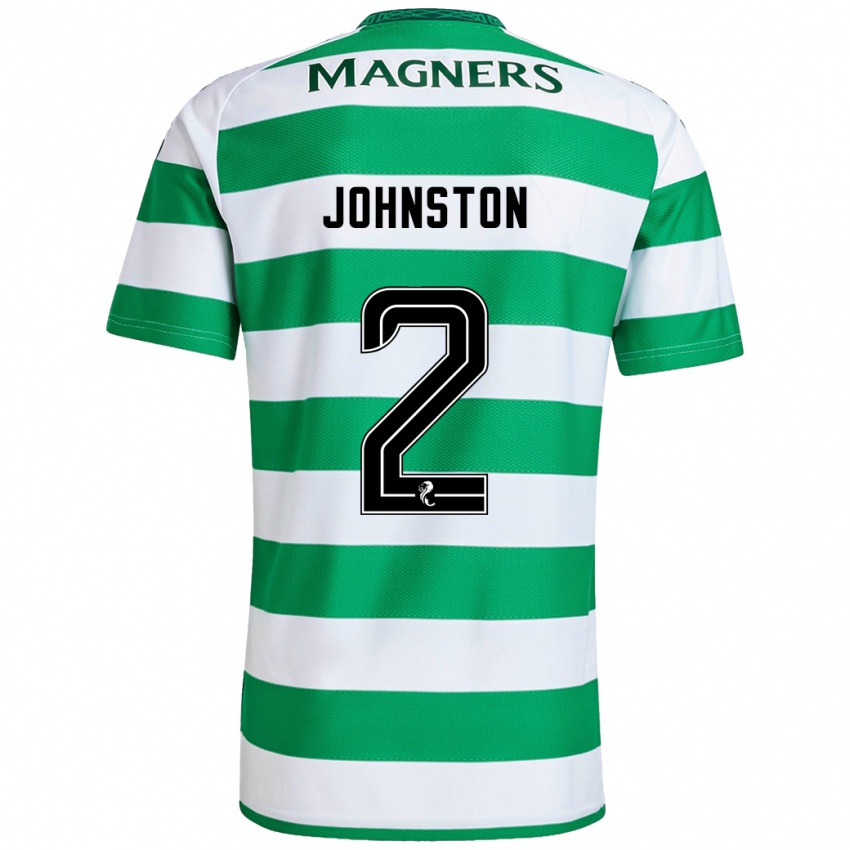 Niño Camiseta Alistair Johnston #2 Verde Blanco 1ª Equipación 2024/25 La Camisa