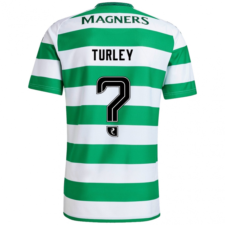 Niño Camiseta Francis Turley #0 Verde Blanco 1ª Equipación 2024/25 La Camisa