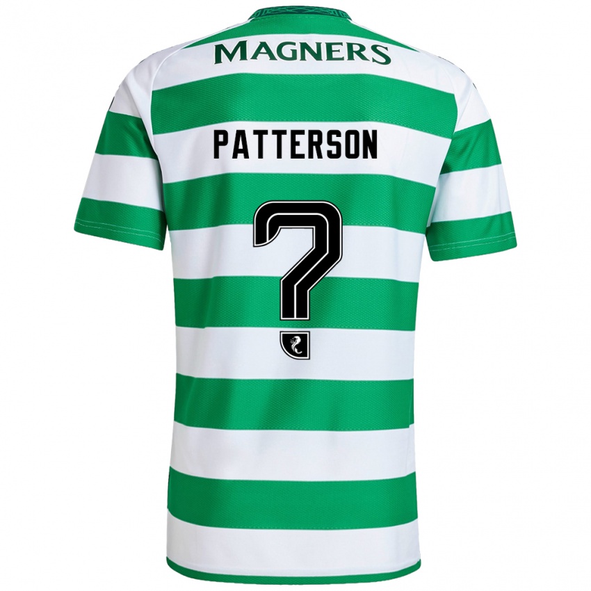 Niño Camiseta Cameron Patterson #0 Verde Blanco 1ª Equipación 2024/25 La Camisa