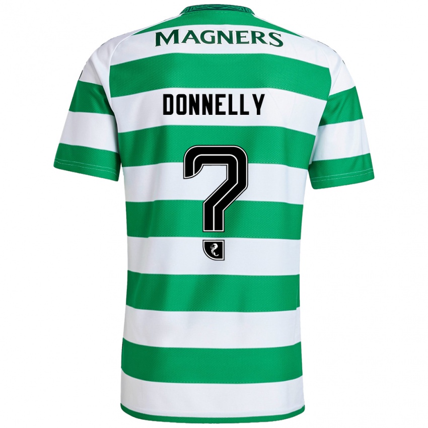 Niño Camiseta Jacob Donnelly #0 Verde Blanco 1ª Equipación 2024/25 La Camisa