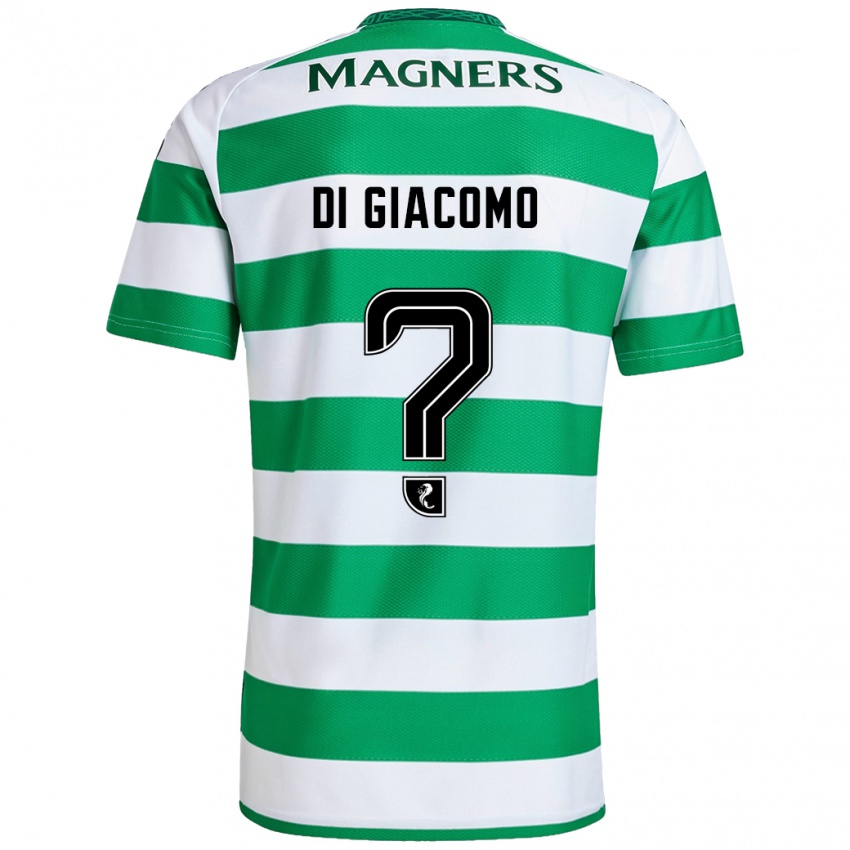 Niño Camiseta Rocco Di Giacomo #0 Verde Blanco 1ª Equipación 2024/25 La Camisa