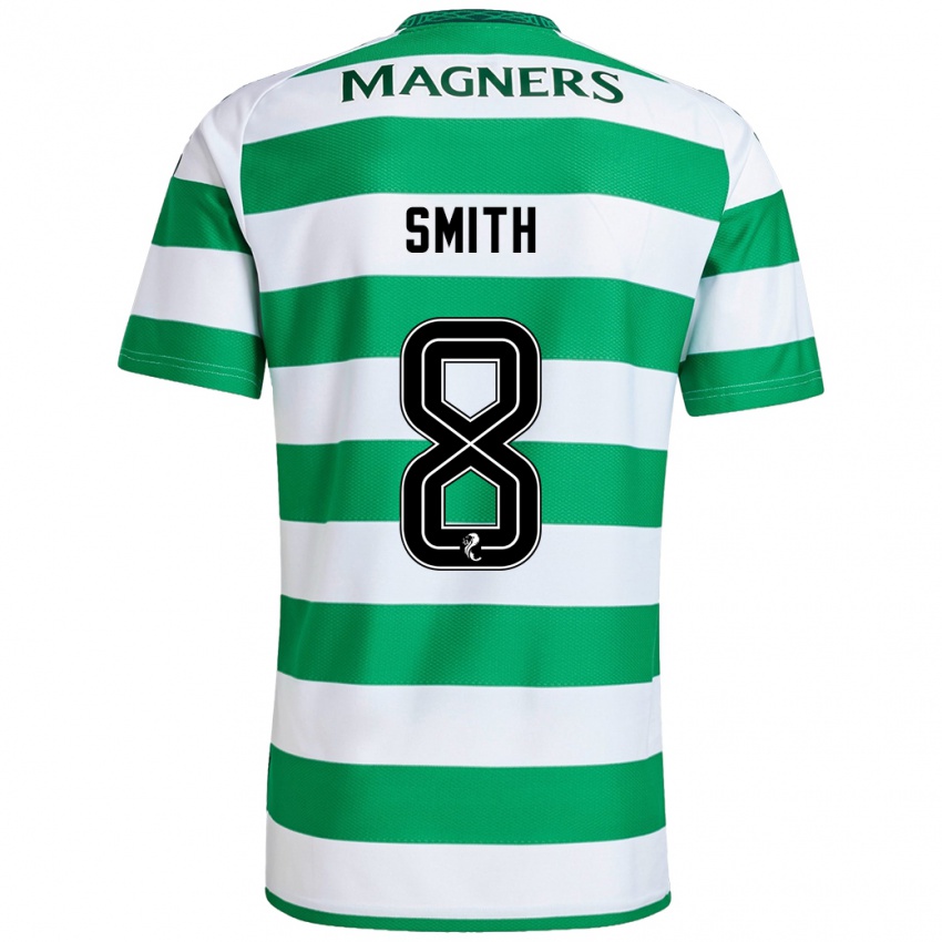 Niño Camiseta Jenny Smith #8 Verde Blanco 1ª Equipación 2024/25 La Camisa