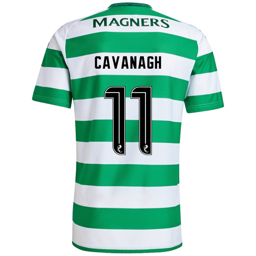 Niño Camiseta Colette Cavanagh #11 Verde Blanco 1ª Equipación 2024/25 La Camisa