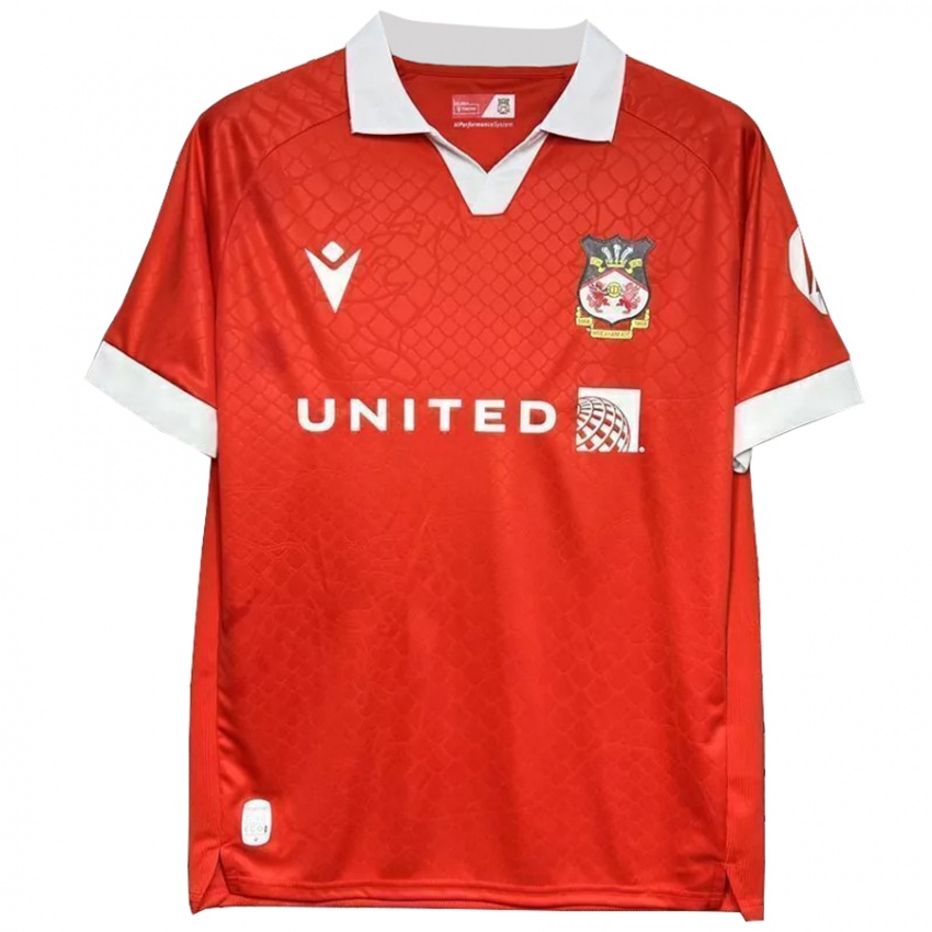 Niño Camiseta Delyth Morgan #1 Rojo Blanco 1ª Equipación 2024/25 La Camisa