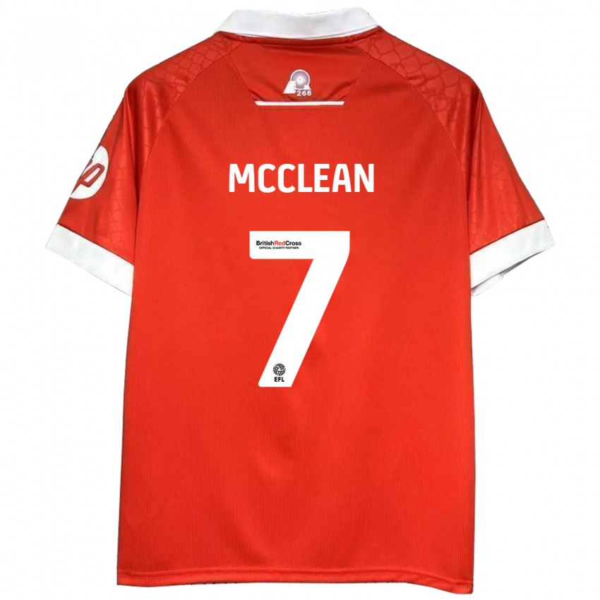 Niño Camiseta James Mcclean #7 Rojo Blanco 1ª Equipación 2024/25 La Camisa