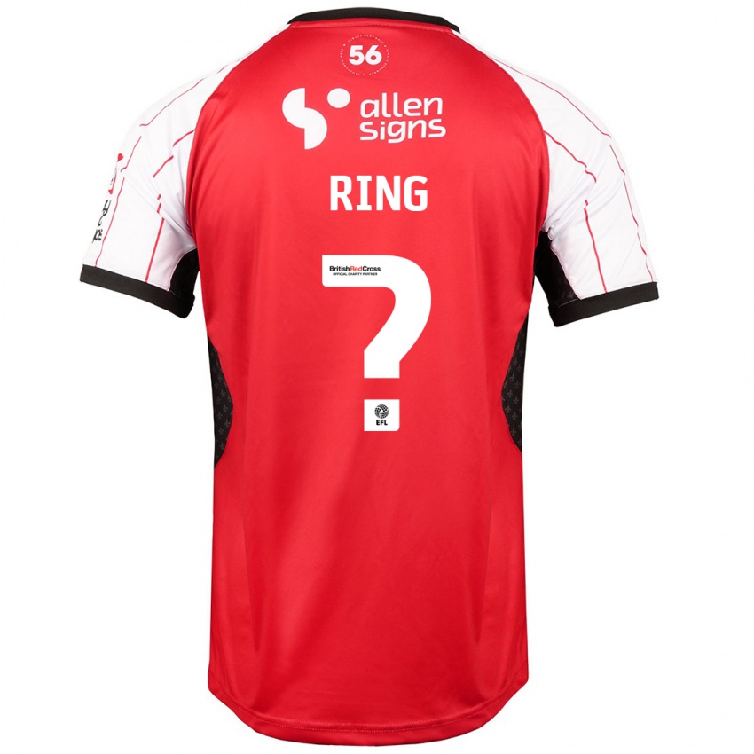 Niño Camiseta Erik Ring #0 Blanco 1ª Equipación 2024/25 La Camisa