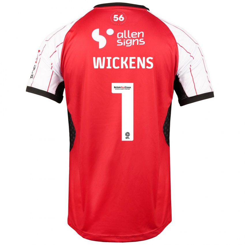 Niño Camiseta George Wickens #1 Blanco 1ª Equipación 2024/25 La Camisa