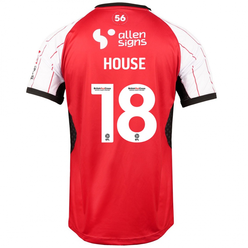 Niño Camiseta Ben House #18 Blanco 1ª Equipación 2024/25 La Camisa