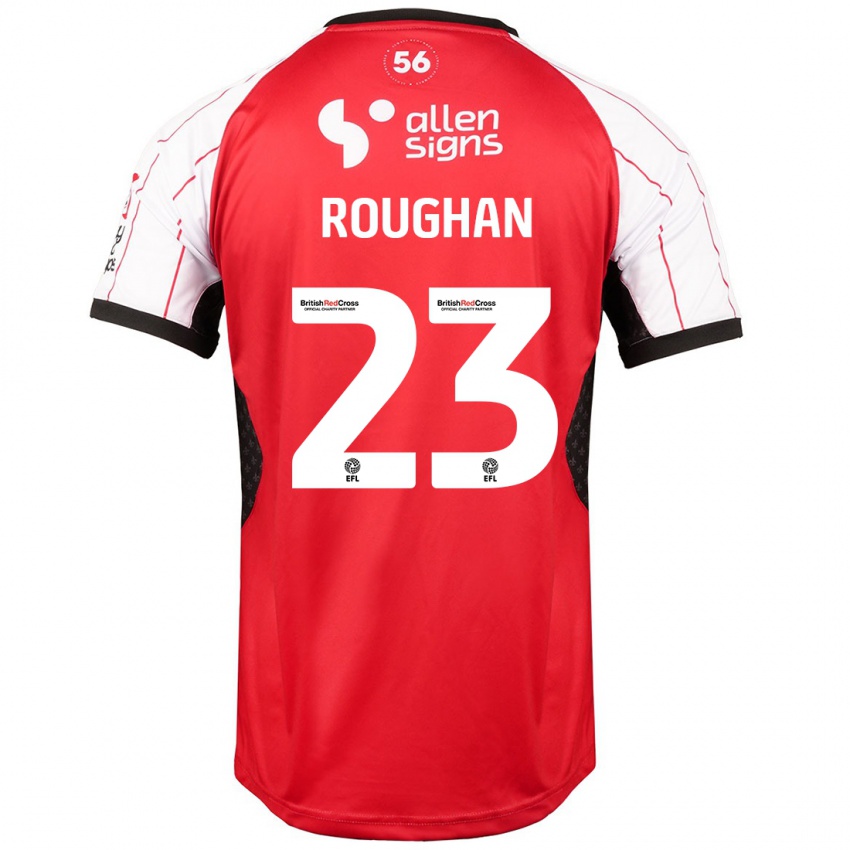 Niño Camiseta Sean Roughan #23 Blanco 1ª Equipación 2024/25 La Camisa