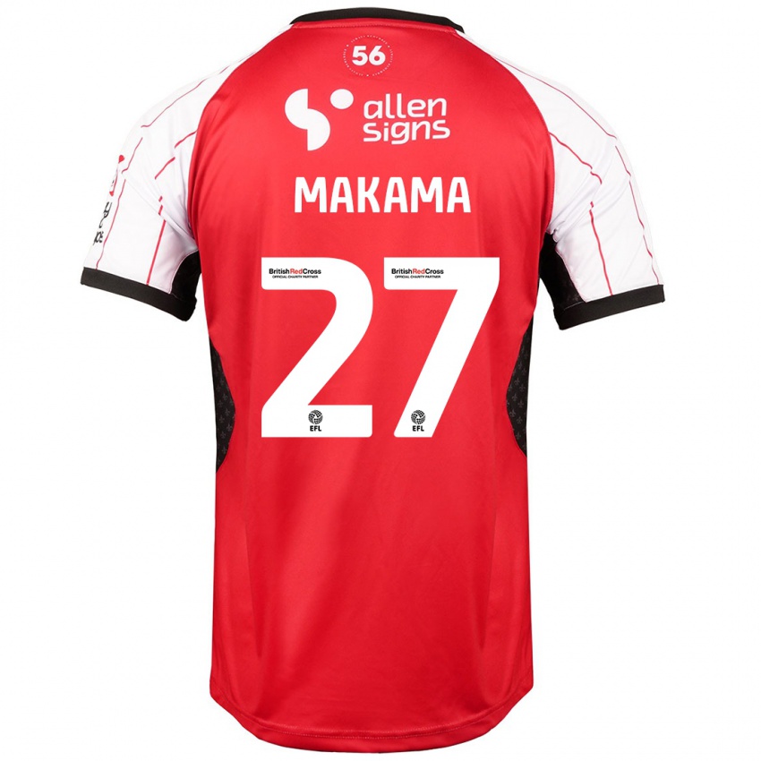 Niño Camiseta Jovon Makama #27 Blanco 1ª Equipación 2024/25 La Camisa