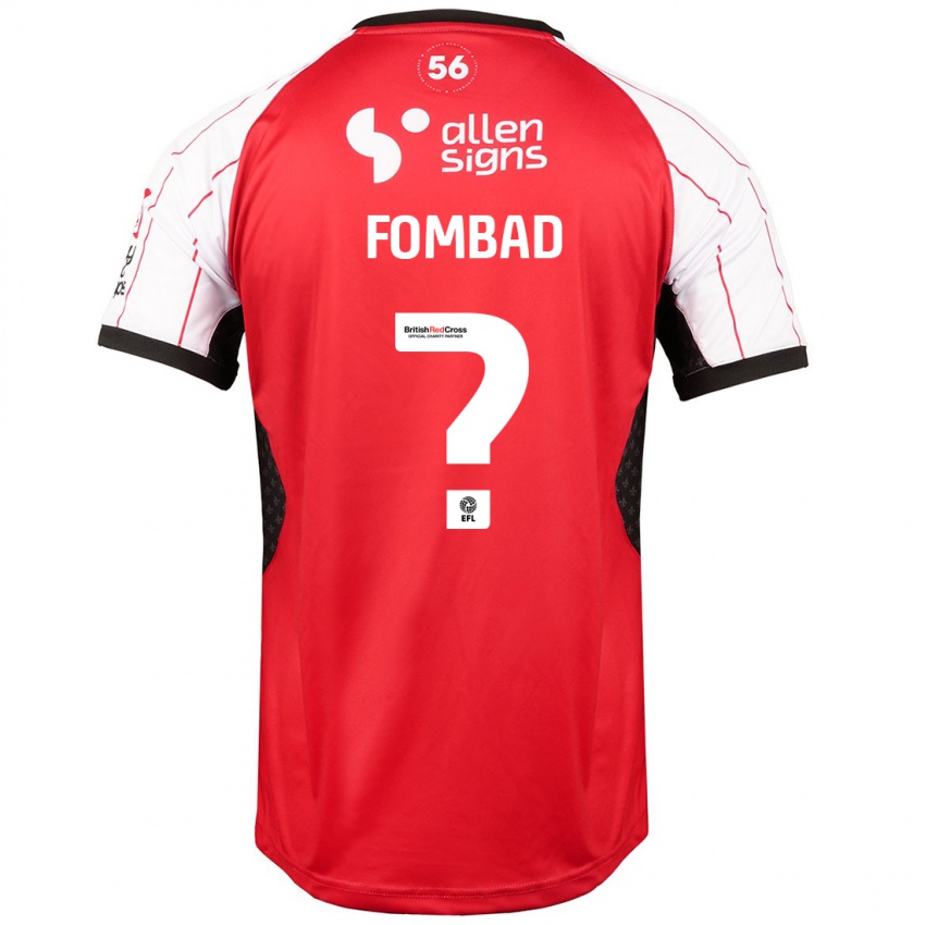 Niño Camiseta Kelly Fombad #0 Blanco 1ª Equipación 2024/25 La Camisa