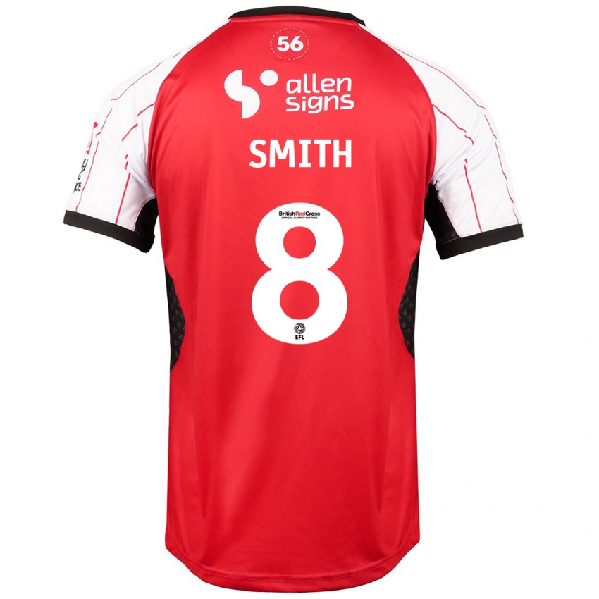 Niño Camiseta Alistair Smith #8 Blanco 1ª Equipación 2024/25 La Camisa