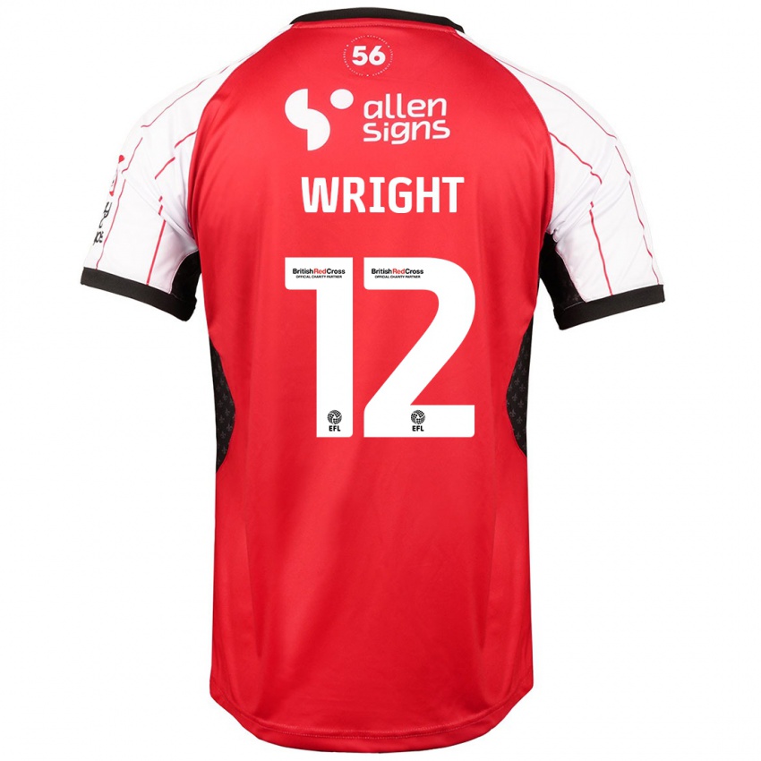 Niño Camiseta Jordan Wright #12 Blanco 1ª Equipación 2024/25 La Camisa