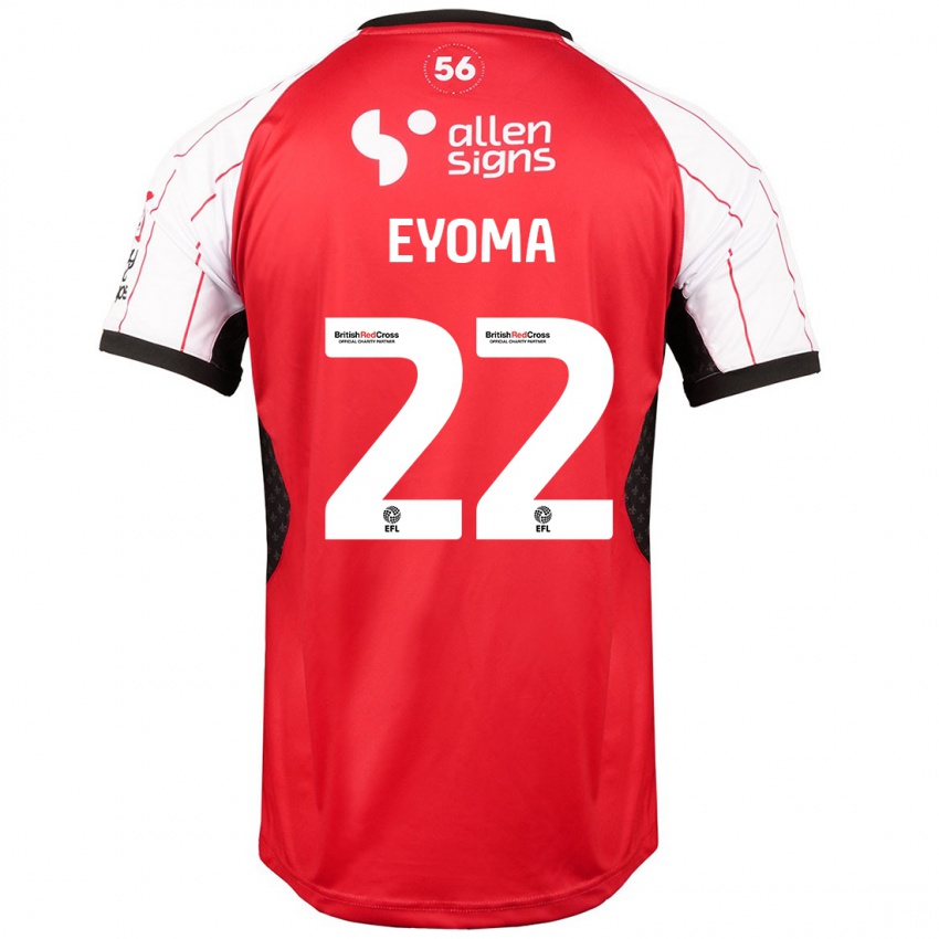 Niño Camiseta Timothy Eyoma #22 Blanco 1ª Equipación 2024/25 La Camisa