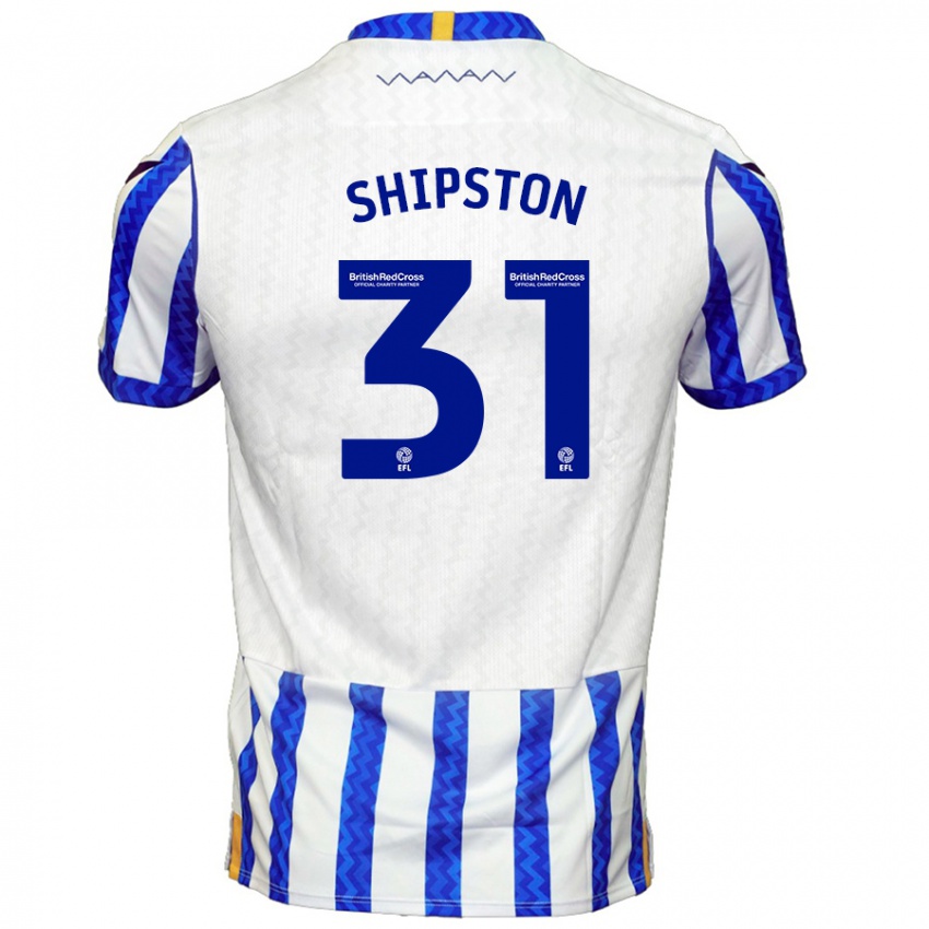 Niño Camiseta Rio Shipston #31 Azul Blanco 1ª Equipación 2024/25 La Camisa