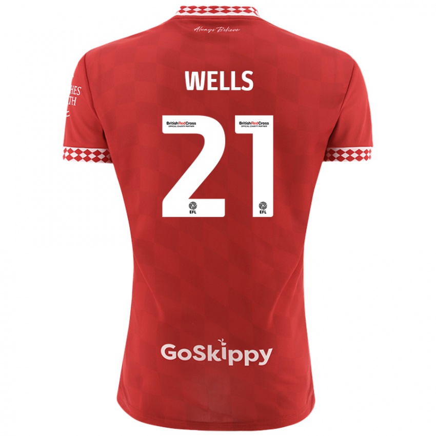 Niño Camiseta Nahki Wells #21 Rojo 1ª Equipación 2024/25 La Camisa