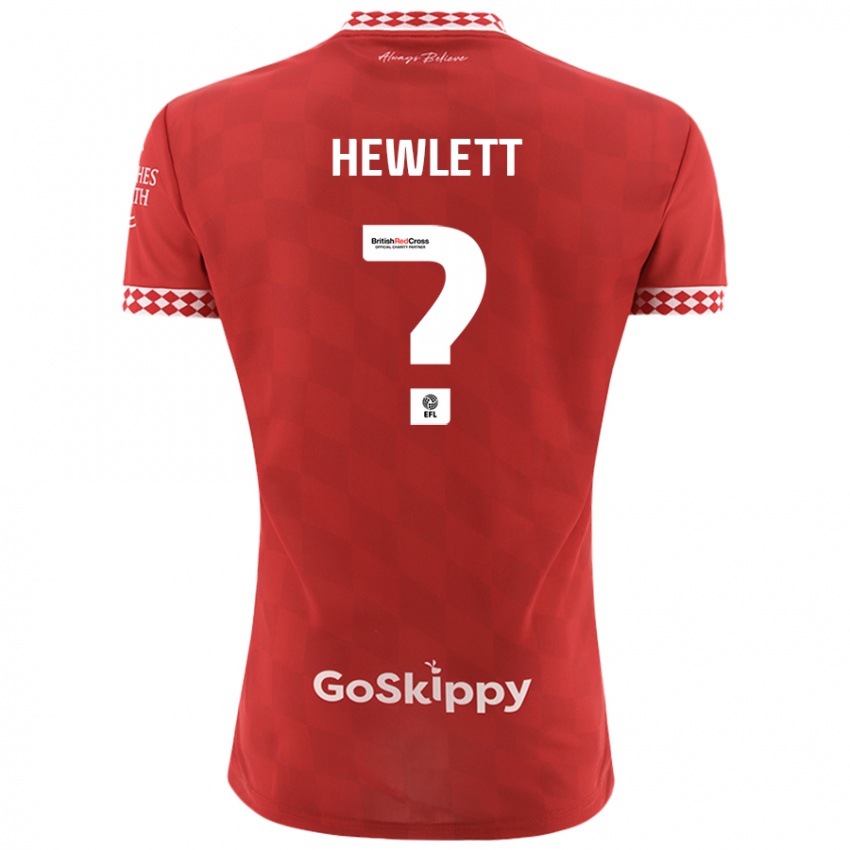 Niño Camiseta Callum Hewlett #0 Rojo 1ª Equipación 2024/25 La Camisa