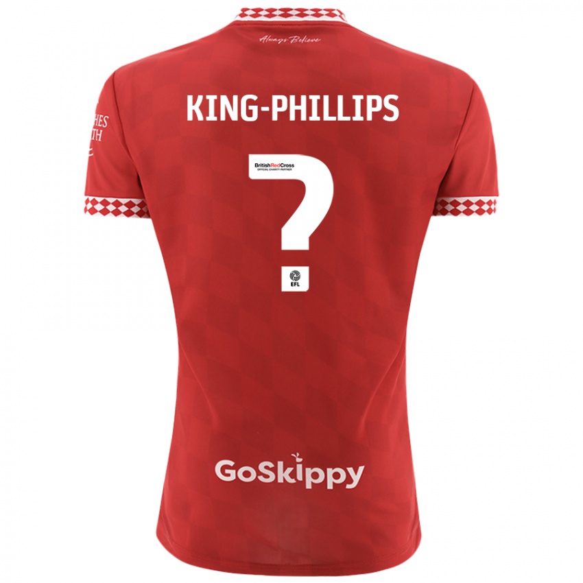 Niño Camiseta Zac King-Phillips #0 Rojo 1ª Equipación 2024/25 La Camisa