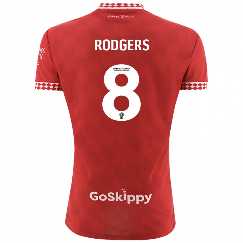 Niño Camiseta Amy Rodgers #8 Rojo 1ª Equipación 2024/25 La Camisa