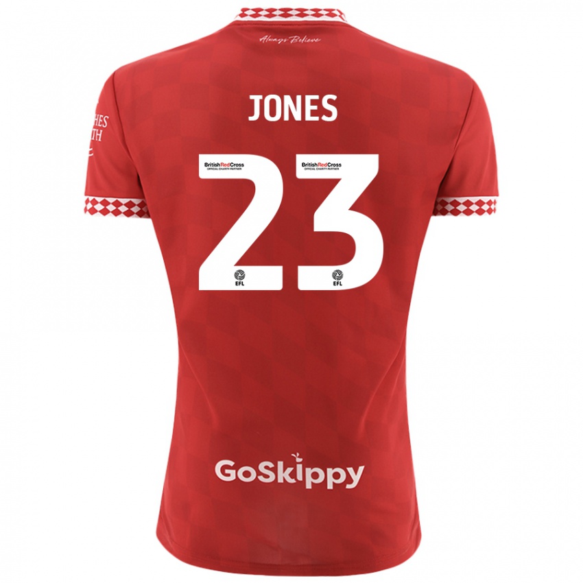 Niño Camiseta Carrie Jones #23 Rojo 1ª Equipación 2024/25 La Camisa