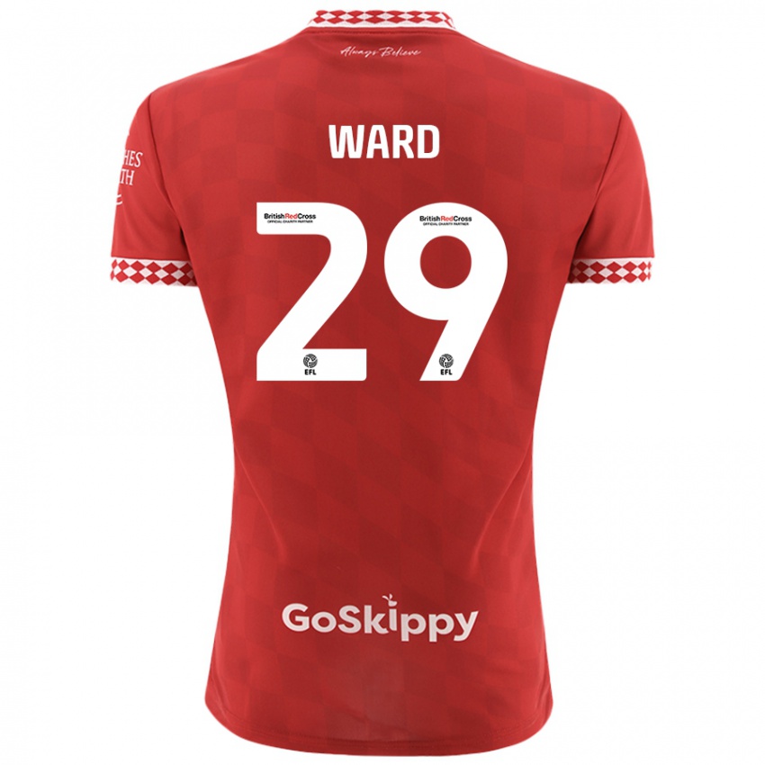 Niño Camiseta Mari Ward #29 Rojo 1ª Equipación 2024/25 La Camisa