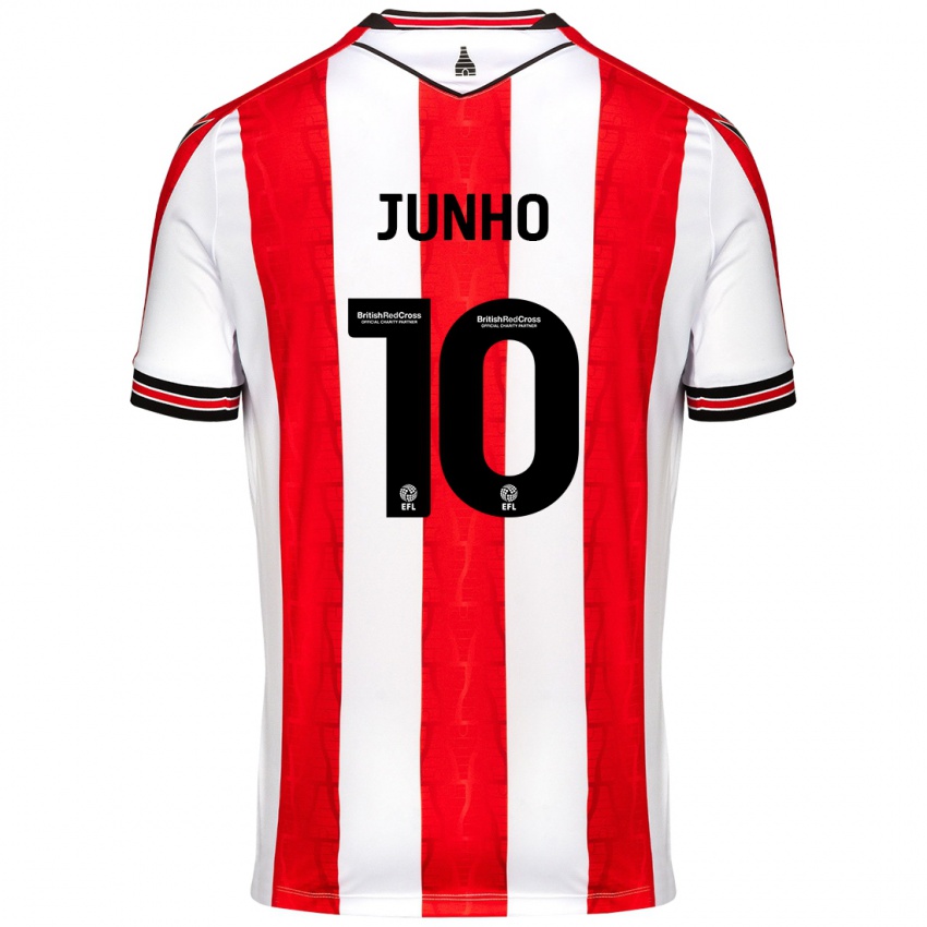 Niño Camiseta Joon-Ho Bae #10 Rojo Blanco 1ª Equipación 2024/25 La Camisa