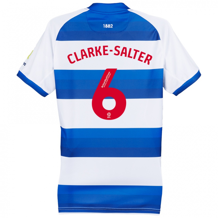 Niño Camiseta Jake Clarke-Salter #6 Blanco Azul 1ª Equipación 2024/25 La Camisa