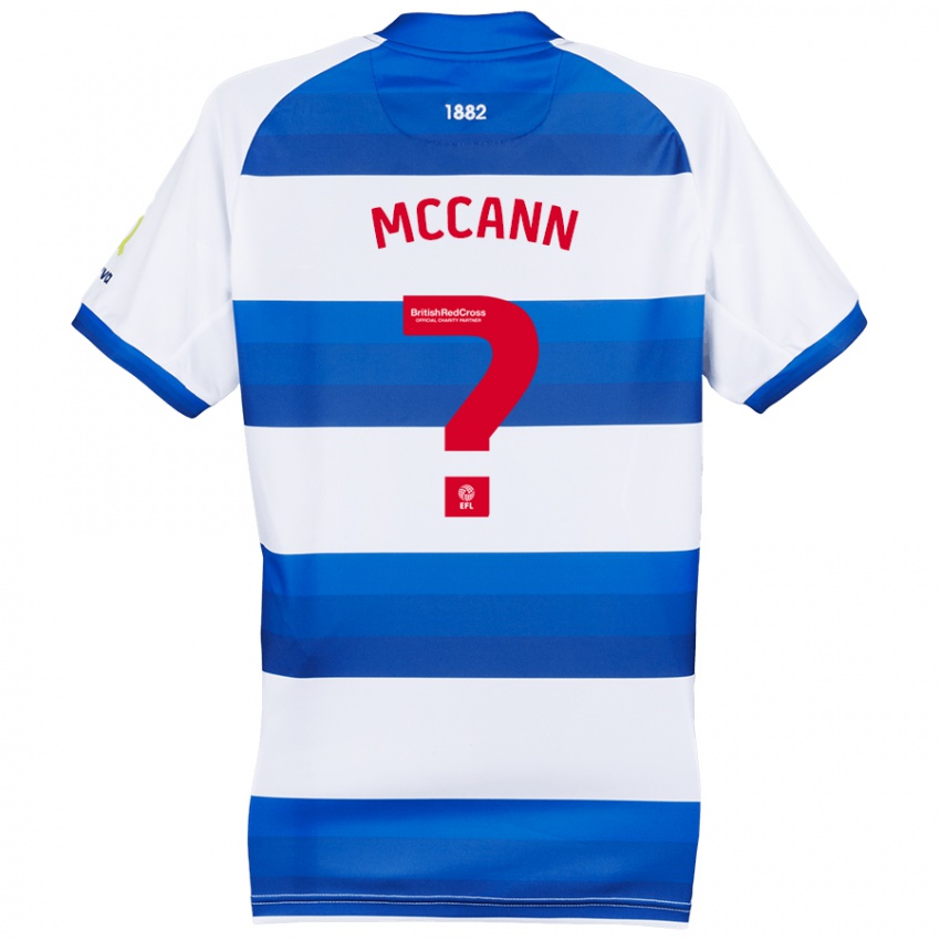 Niño Camiseta Noah Mccann #0 Blanco Azul 1ª Equipación 2024/25 La Camisa