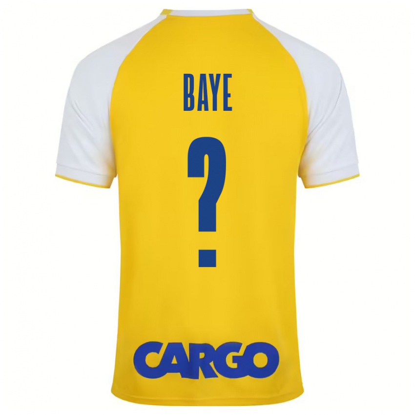 Niño Camiseta Orel Baye #0 Amarillo Blanco 1ª Equipación 2024/25 La Camisa