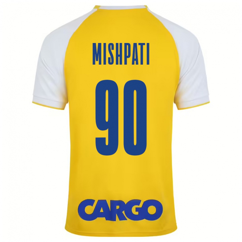 Niño Camiseta Roi Mishpati #90 Amarillo Blanco 1ª Equipación 2024/25 La Camisa