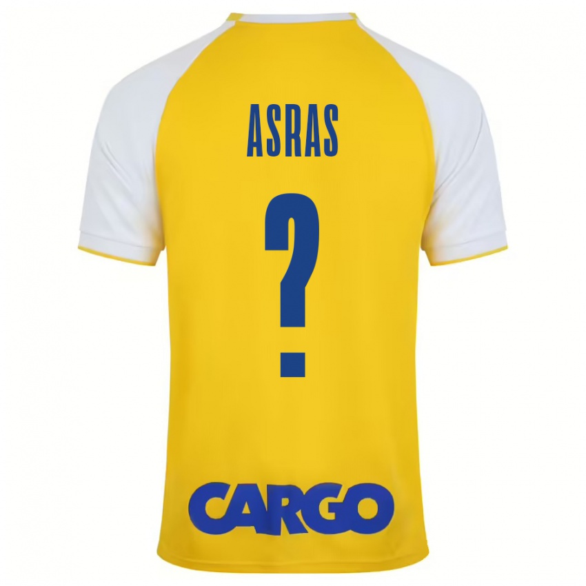 Niño Camiseta Lotem Asras #0 Amarillo Blanco 1ª Equipación 2024/25 La Camisa