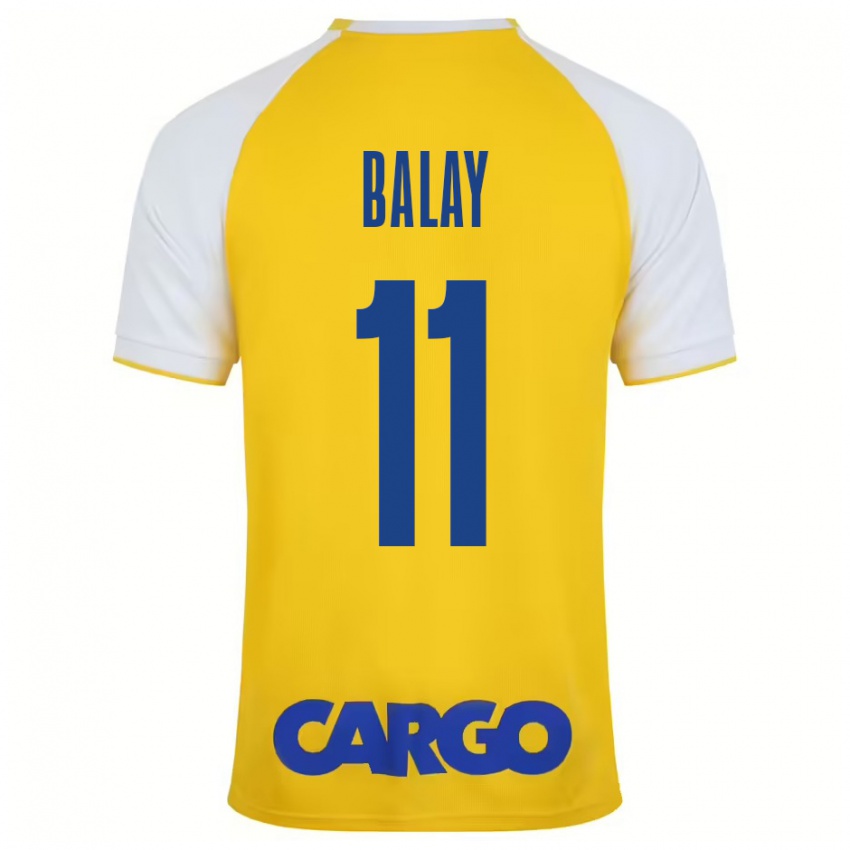 Niño Camiseta Yehuda Balay #11 Amarillo Blanco 1ª Equipación 2024/25 La Camisa